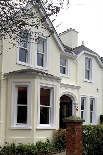 new sash windows on a property- double glazing in Belfast