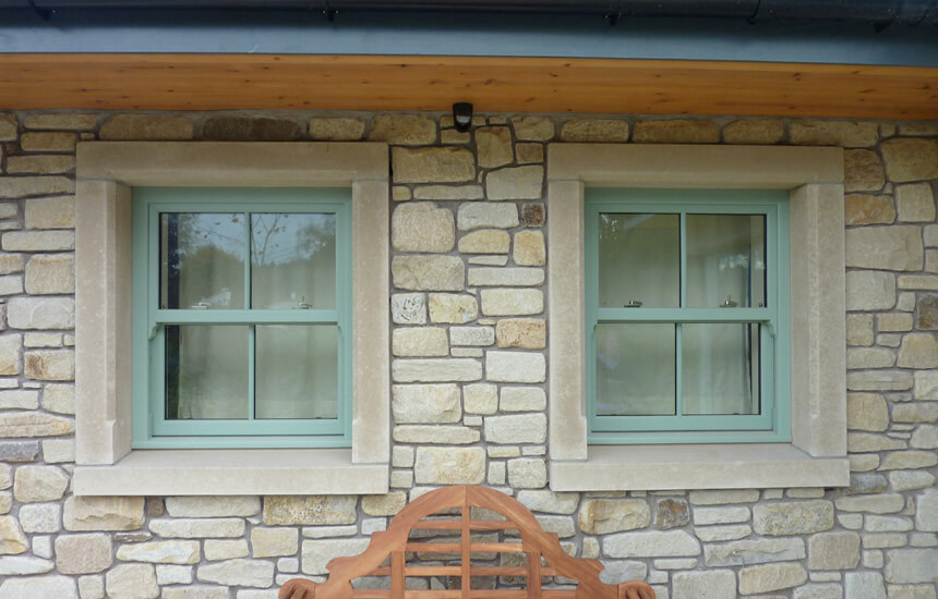 Dual chartwell green sliding sash window