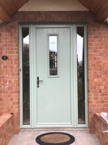 Chartwell green composite front door